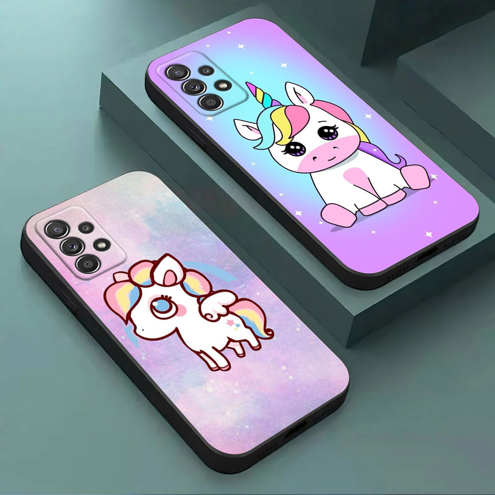 Cute Unicorn Cartoon Rainbow P - Phone Cases Burga 评论和价格