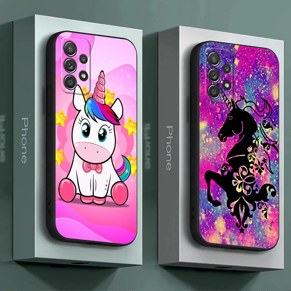 Cute Unicorn Cartoon Rainbow P - Phone Cases Burga 评论和价格
