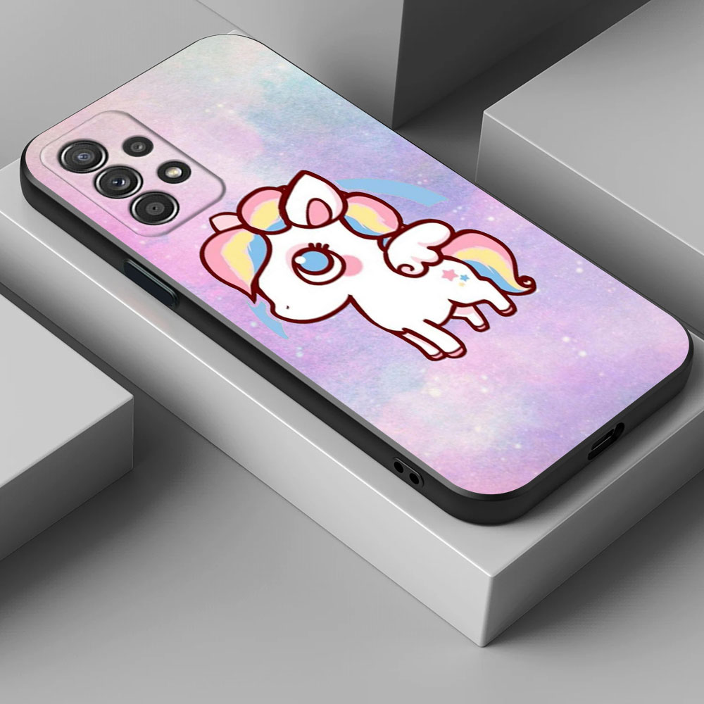 Cute Unicorn Cartoon Rainbow P - Phone Cases Burga 评论和价格