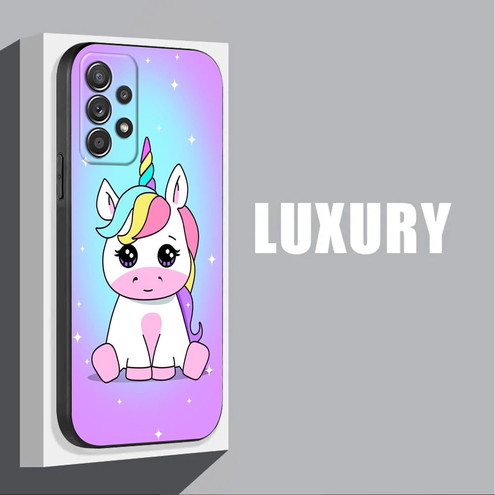 Cute Unicorn Cartoon Rainbow P - Phone Cases Burga 评论和价格
