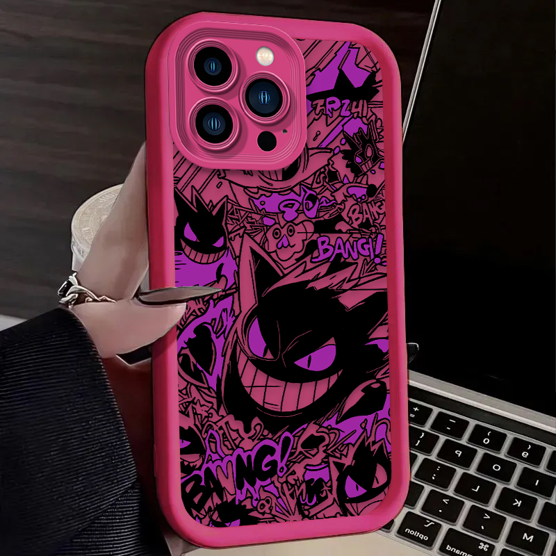 P-Pokemon Gengar Graffiti Phon - Phone Cases Protective 评论和价格