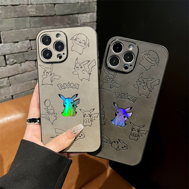 Cartoon Pikachu Faux Leather L - Phone Cases Leather 评论和价格