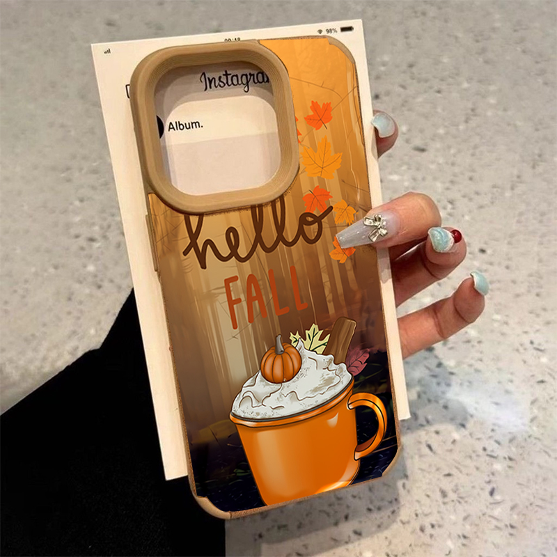 Retro Maple Leaf Fall Coffee P - Phone Cases Leather 评论和价格