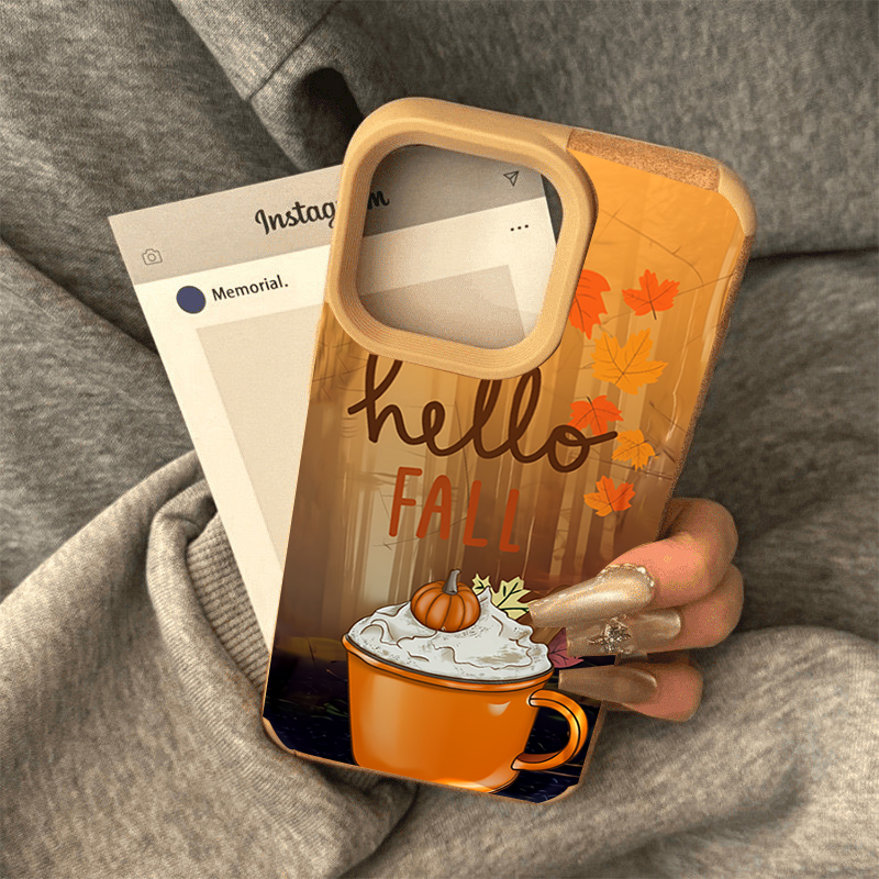 Retro Maple Leaf Fall Coffee P - Phone Cases Leather 评论和价格