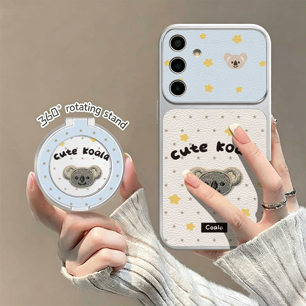 Cute Koala Leather Phone Case  - Phone Cases Leather 评论和价格