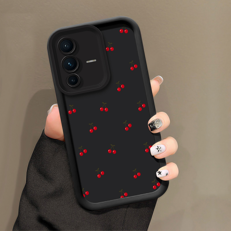 Bow Cherry Pattern Phone Case  - Phone Cases Vivo 评论和价格