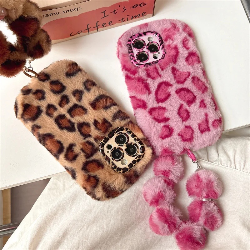 Fashion Leopard Furry Plush Le - Phone Cases Iphone 评论和价格