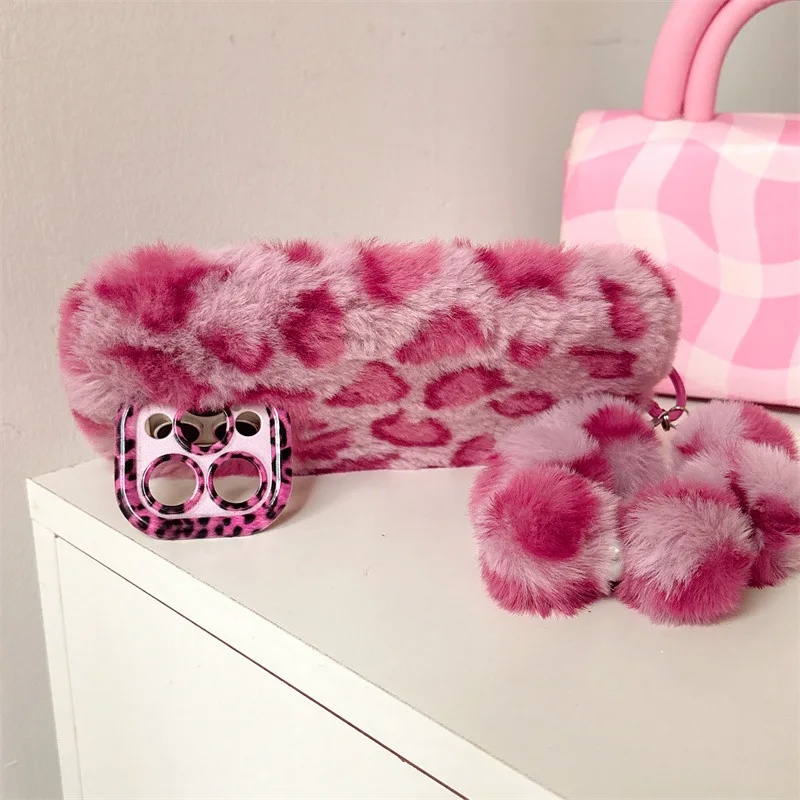 Fashion Leopard Furry Plush Le - Phone Cases Iphone 评论和价格