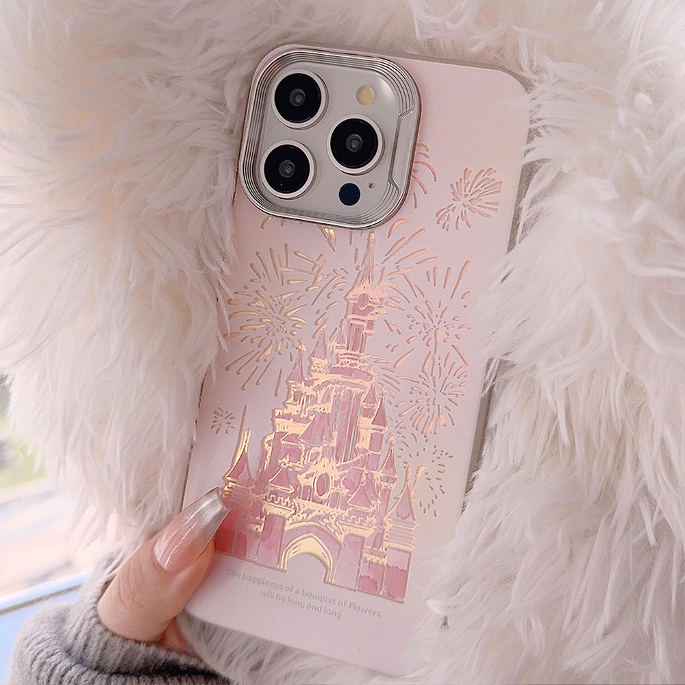 Pink Glitter Castle Phone Case - Phone Cases Disney 评论和价格