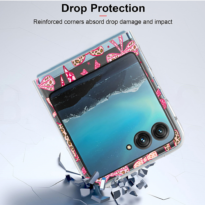 Pink Cherry Bowknot Printed Ph - Phone Cases Motorola 评论和价格