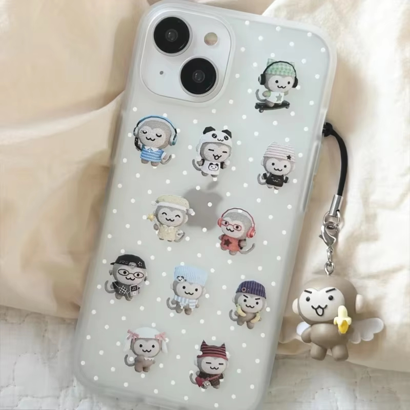 Simple Kawaii Monkey White Pol - Phone Cases Amazon 评论和价格