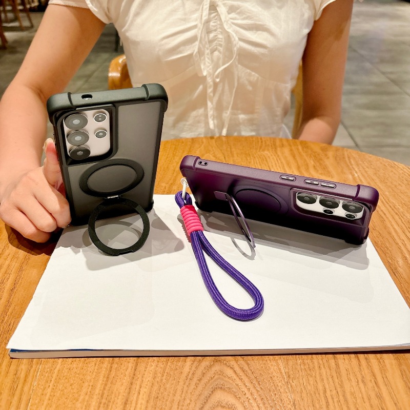Luxury Matching Wrist Strap Fo - Ring Stand Case 评论和价格