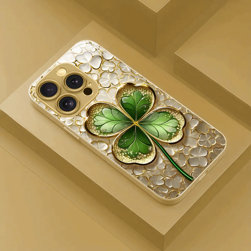 Golden and Green Color-Block F - Phone Cases Green 评论和价格