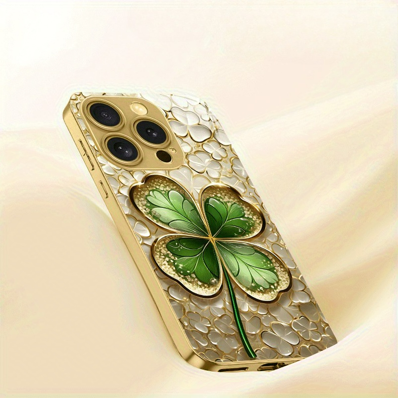 Golden and Green Color-Block F - Phone Cases Green 评论和价格