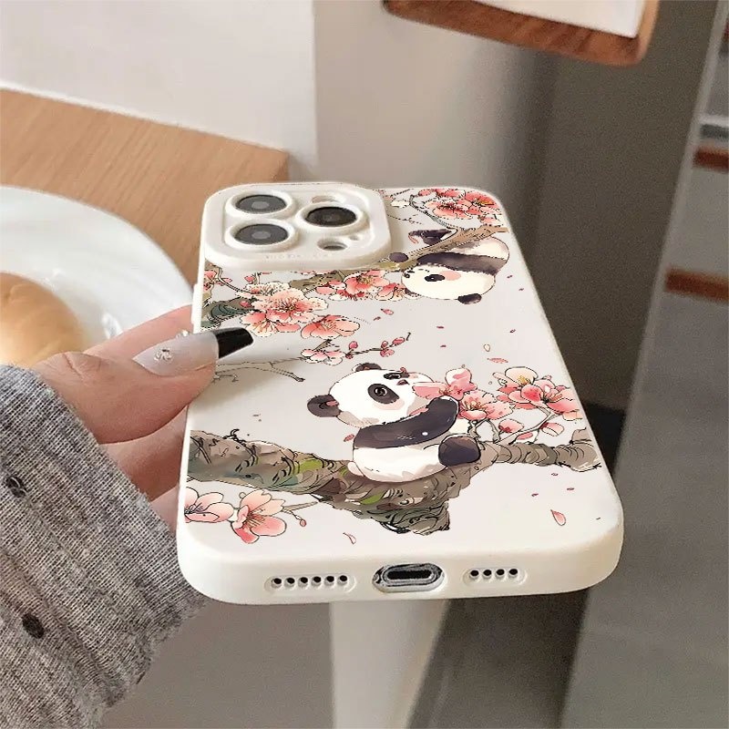 Kawaii Panda Sakura Camera Bum - Phone Cases That Cover The Camera 评论和价格