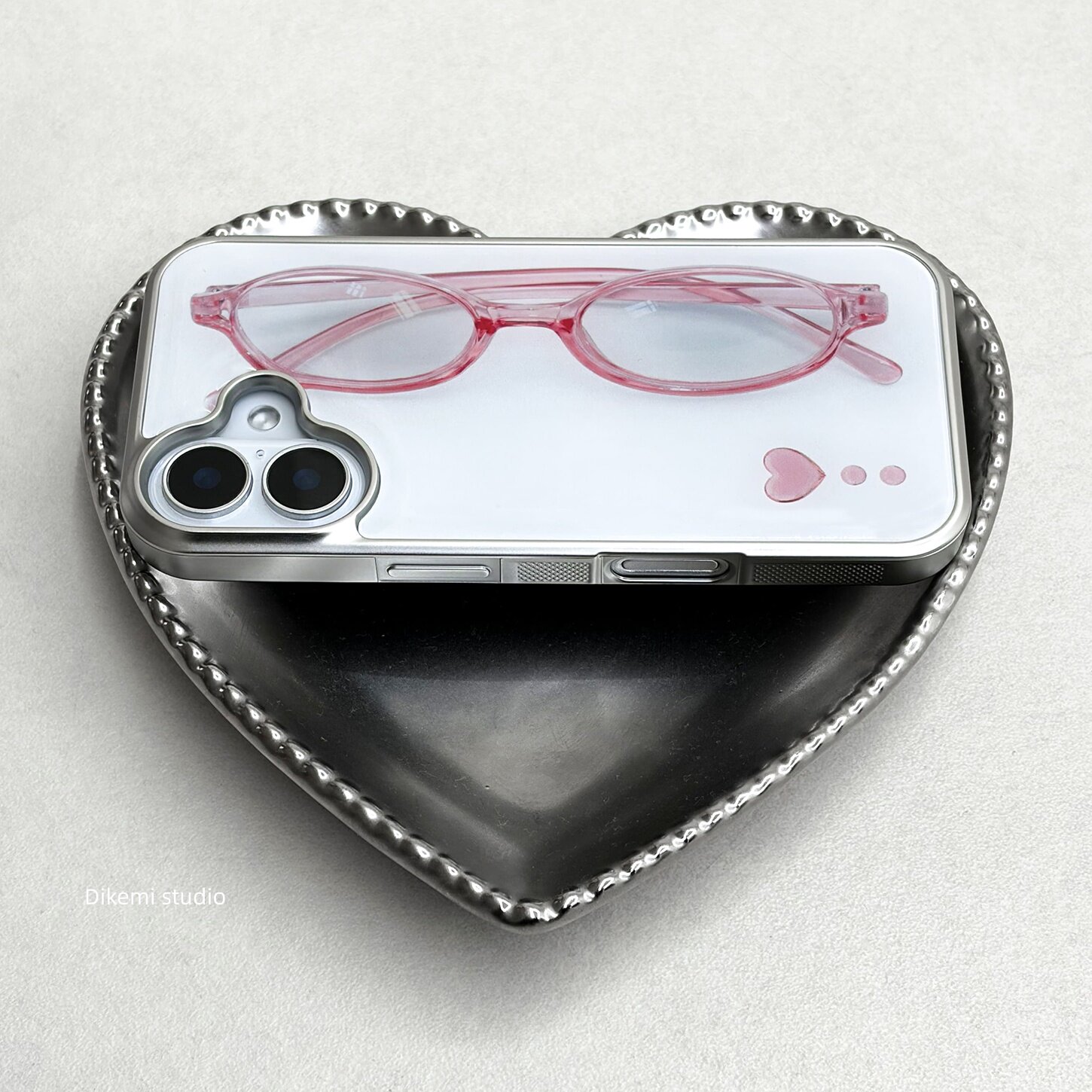 Korean ins Girl Heart Pink Gla - Phone Cases Xr Cute 评论和价格