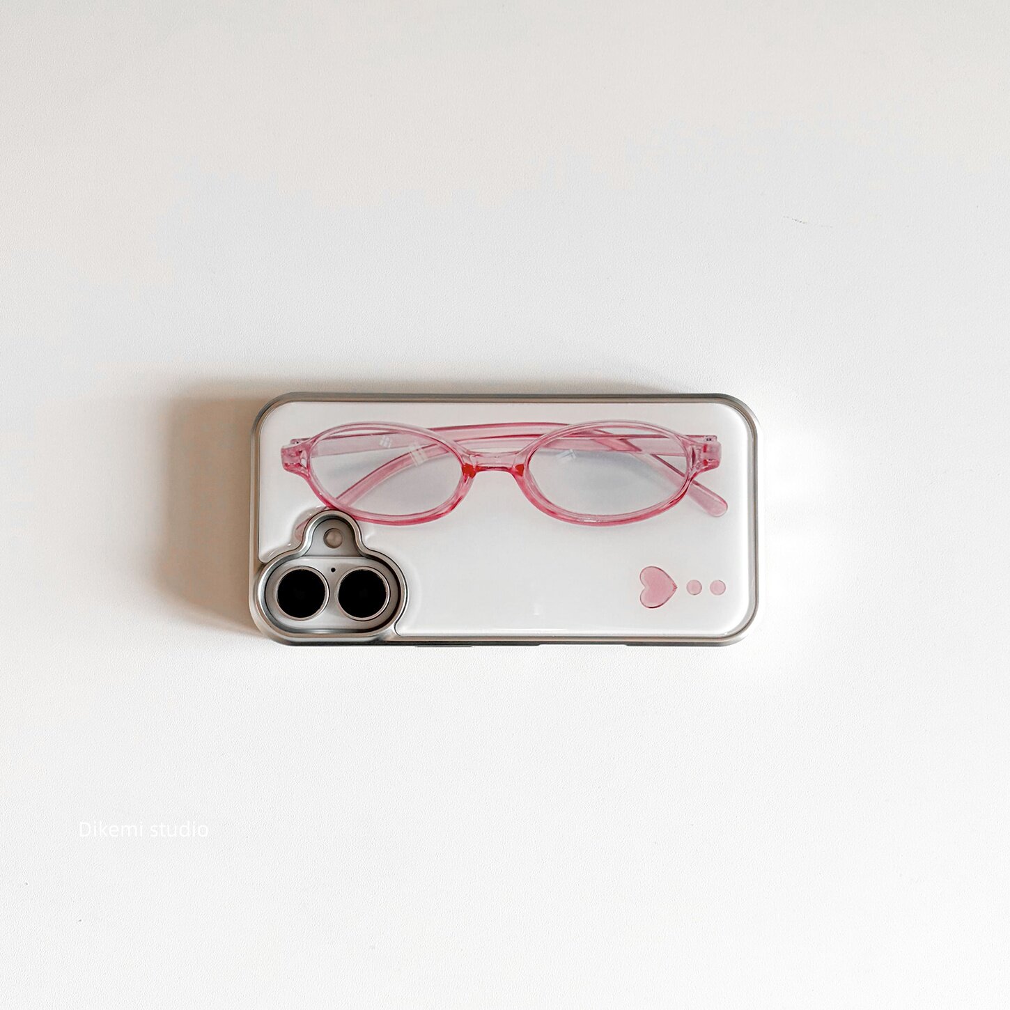 Korean ins Girl Heart Pink Gla - Phone Cases Xr Cute 评论和价格