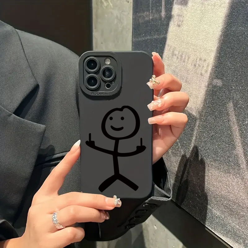 Cute Cartoon Matchman Phone Ca - Phone Cases That Cover The Camera 评论和价格