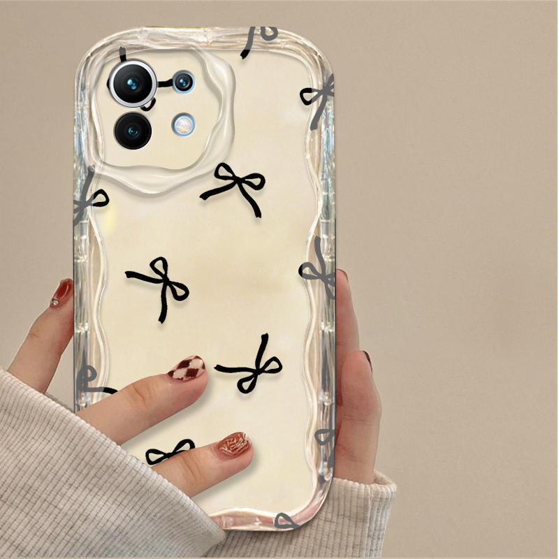 Black Bowknot love Heart Case  - Phone Cases Xiaomi 评论和价格