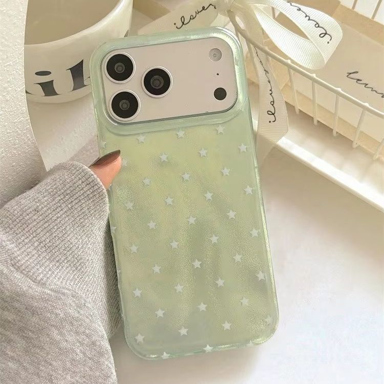 Korean Ins Green Background pe - Phone Cases Green 评论和价格