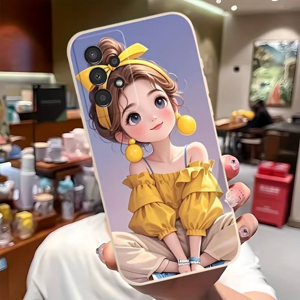 Cute Cartoon Girl Pattern Desi - Cute Cartoon Case 评论和价格