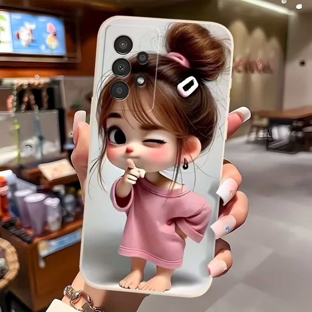 Cute Cartoon Girl Pattern Desi - Cute Cartoon Case 评论和价格