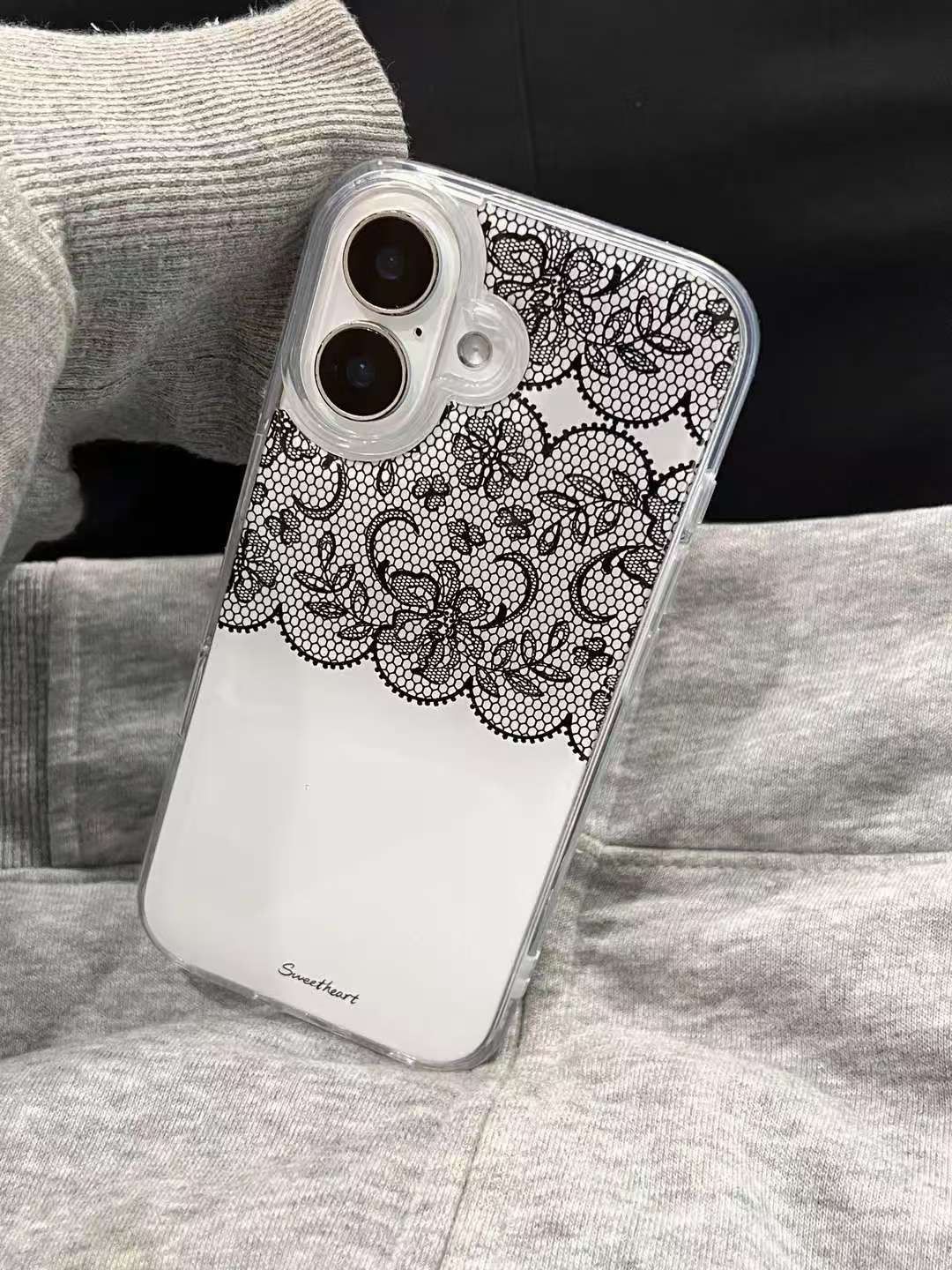 Korean Ins Girl Black Green Wh - Phone Cases Green 评论和价格