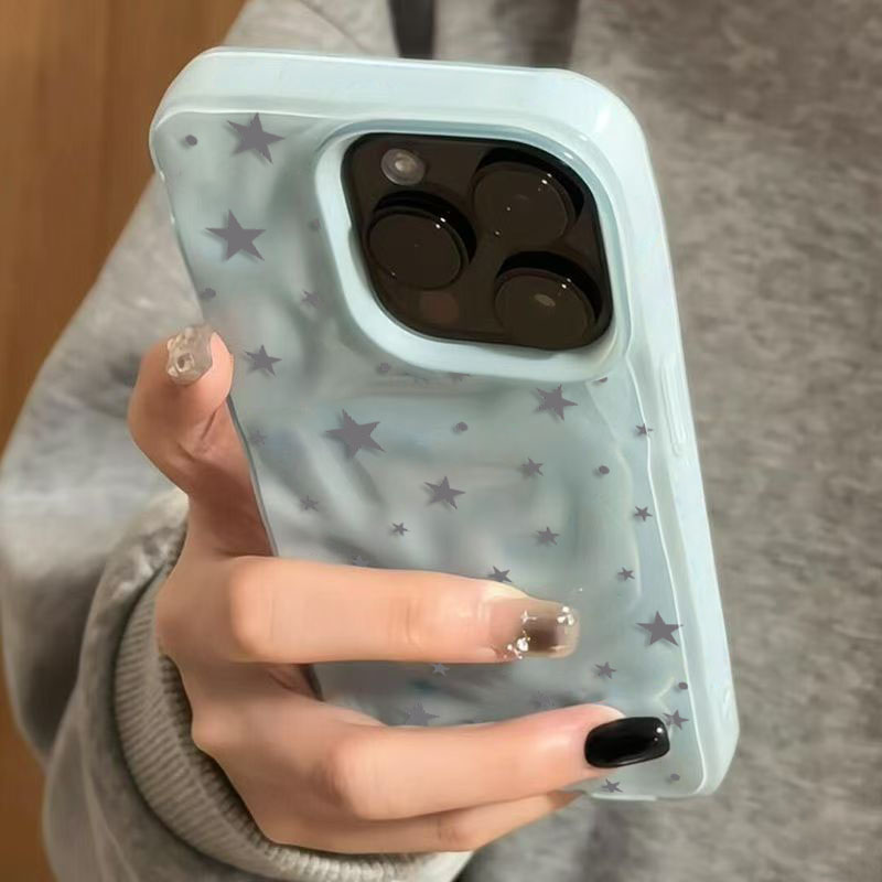 Minimalist Cute Star Wave Text - Phone Cases Green 评论和价格
