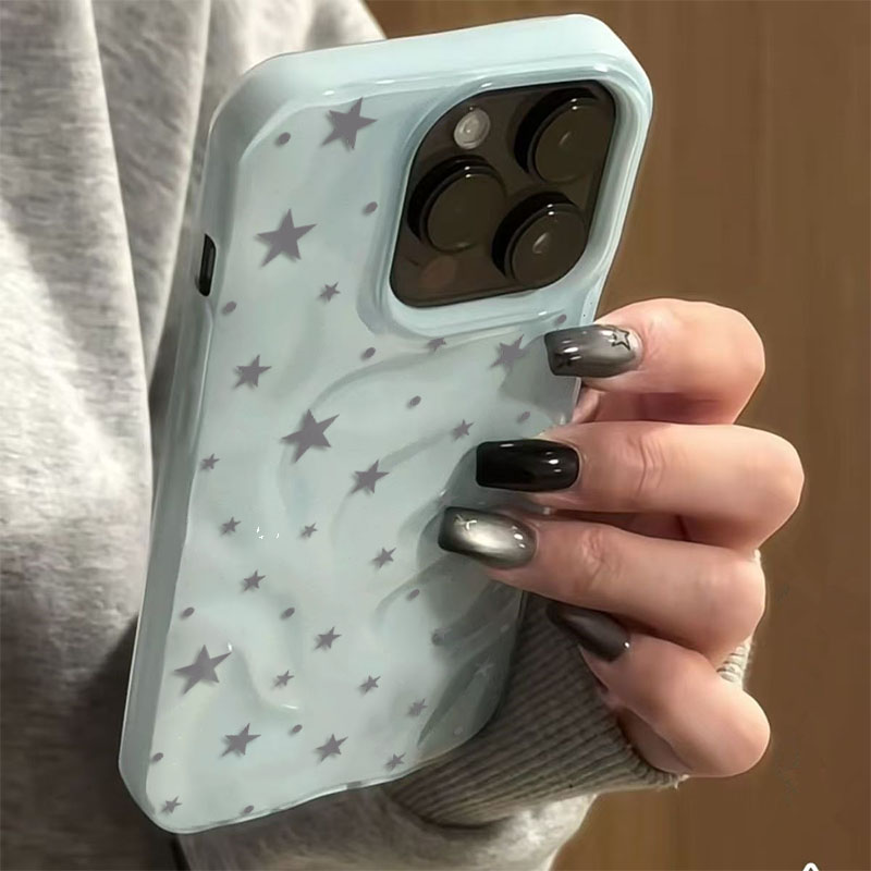 Minimalist Cute Star Wave Text - Phone Cases Green 评论和价格