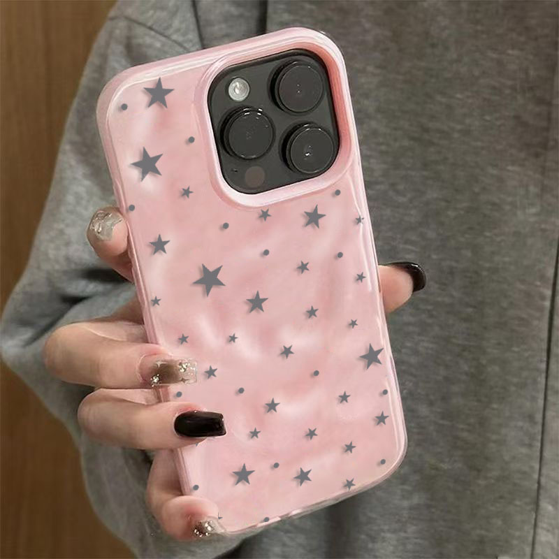 Minimalist Cute Star Wave Text - Phone Cases Green 评论和价格