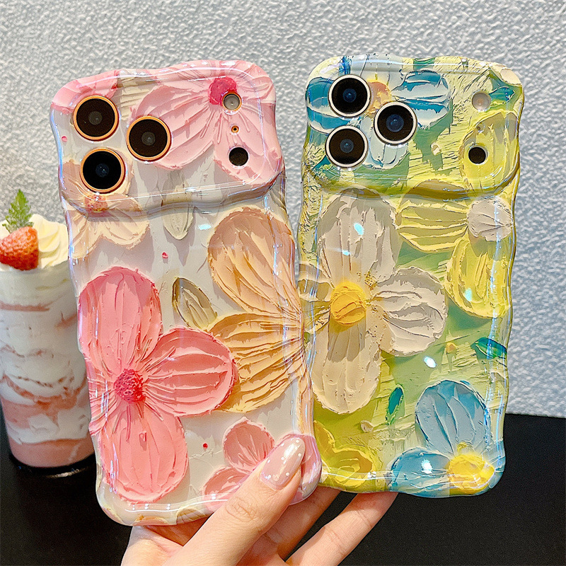 Fashion Oil Painting Flowers W - Phone Cases Protective 评论和价格