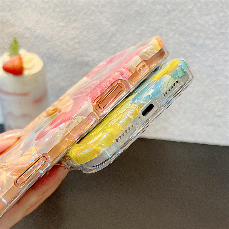 Fashion Oil Painting Flowers W - Phone Cases Protective 评论和价格